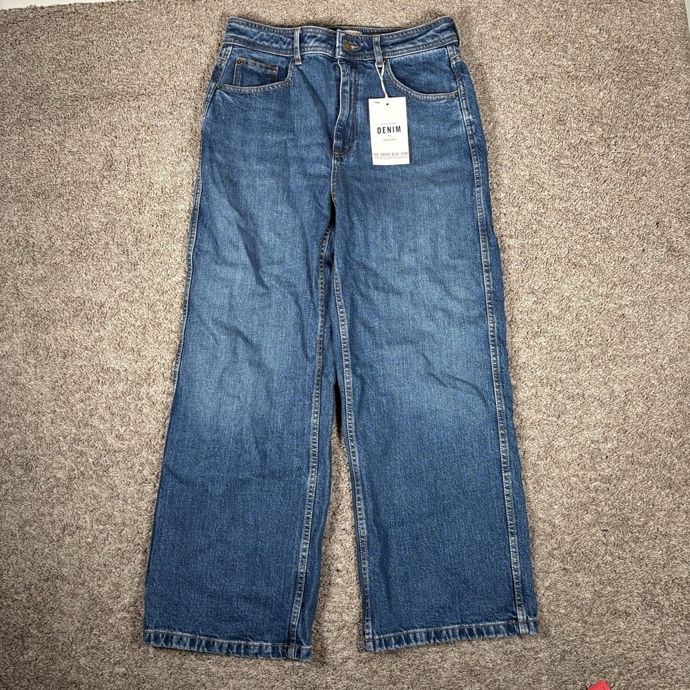 Sezane Le Crop Wide Leg Jeans